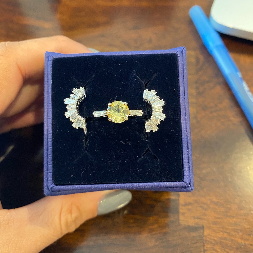 Swarovski Sunshine Ring Set
